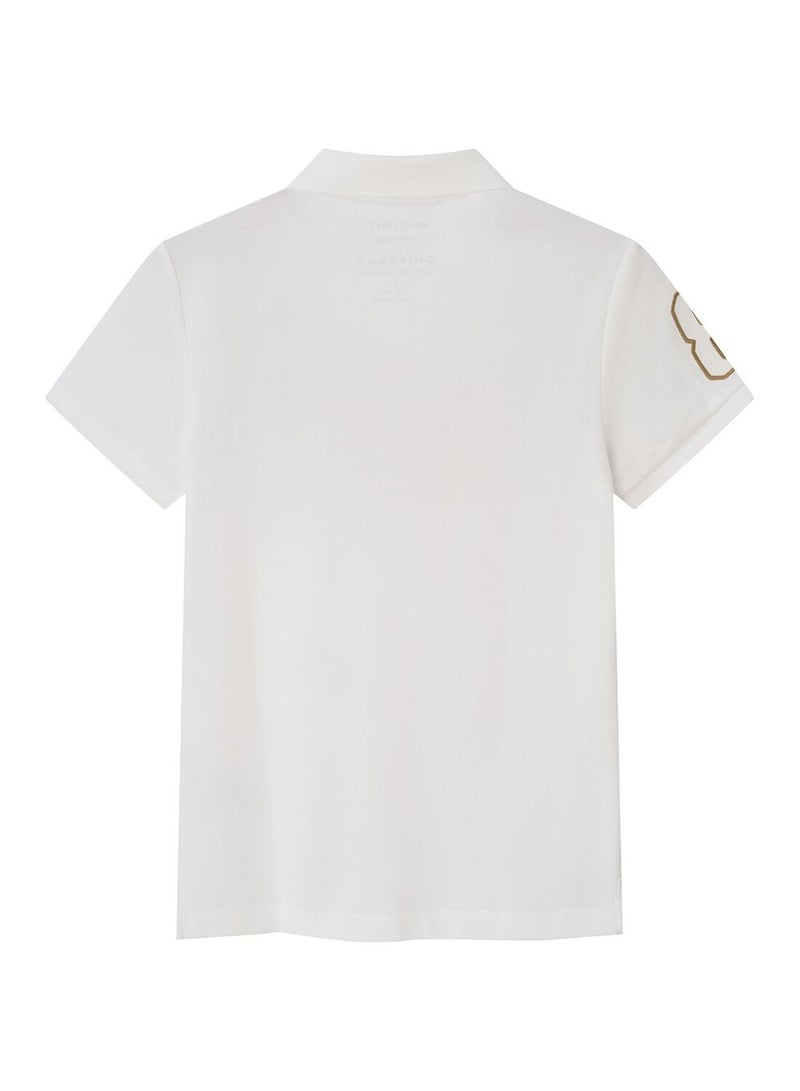 GIORDANO Women’s Slim Fit Embroidered Napoleon Polo - Image 1